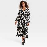 Women's Long Sleeve Smocked Maxi Dress - Knox Rose™