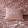 Sapphtopaz 3-Piece Twin/Twin XL Velvet Duvet Cover Set, Diamond Quilted Twin Quilt Bedding Set with Sham & Pillow -Blush - 2 of 4
