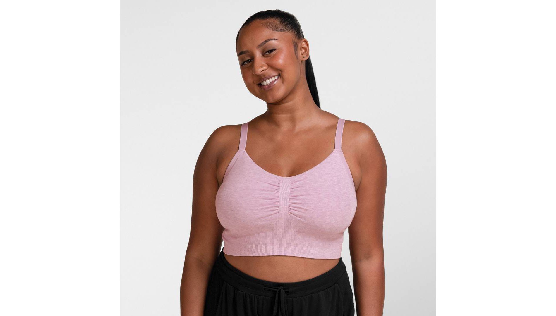 kindred by Kindred Bravely Women's Hands-Free Pumping Lounge & Sleep Bra - Mauve M