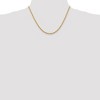 Black Bow Jewelry 2.75mm 14k Yellow Gold, Solid Diamond Cut Rope Chain Necklace - 2 of 4