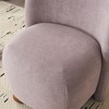 NicBex Modern Low Back Armless Accent Chair Upholstered with Round Pine Wood Feet,Capacity for Small Spaces/Office/Reading Nook - 2 of 4