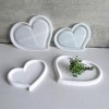 JDICTION 2 PCS Heart Resin Mold, Large Silicone Molds for Trinket Dish Candle Holder, Jewelry Plate Container Storage for DIY Art Craft Home Decor - 3 of 4