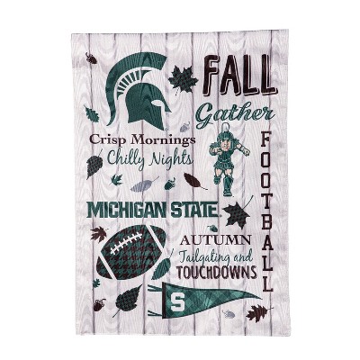 Evergreen Michigan State University Garden Flag 12 x 18 Inches Indoor Outdoor Decor