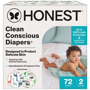 The Honest Company Clean Conscious Disposable Diapers - (Select Size and Pattern) - 1 of 4