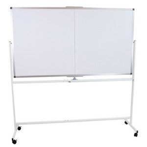 Sunnydaze Double-Sided Magnetic Mobile Whiteboard with Markers - 73.75" W x 21" D x 77" H - 1 of 4