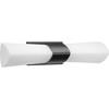 Progress Lighting Zura 2-Light Bath Vanity Fixture, Zinc, Black, Etched Opal Glass - 2 of 4