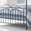 JUJABU Queen Size Metal Canopy Bed Frame with Sturdy 4-Post, No Box Spring Needed - 3 of 4