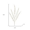 HomeRoots Set of Two Gold And Clear Faux Crystal Beaded Linear Fern Wreath Sprays - 3 of 4
