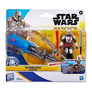 STAR WARS Epic World of Action The Mandalorian & Speeder Bike, Action Figure & Vehicle - 1 of 1