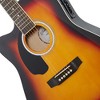 Ashthorpe Left Handed Cutaway Dreadnought Acoustic Electric Guitar with 10-Watt Amp, Gig Bag, and Accessories - 3 of 4
