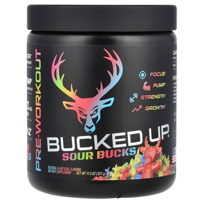 Bucked Up Pre-Workout, Sour Bucks, Sour Gummy Candy, 11.5 oz (327 g)