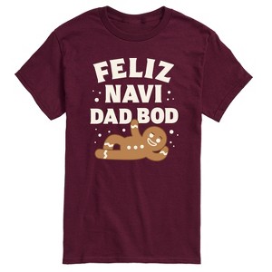 Men's - Instant Message - Feliz Navi Dad Bod Short Sleeve Graphic T-Shirt - 1 of 4