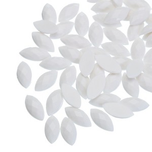 Unique Bargains Acrylic Flat Back DIY Decor Jewelry Horse Eye Gems 50 Pcs - 1 of 4