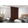 Legacy Decor Blackout Room Divider Panel Privacy Partition Heavyweight Premium Fabric Thermal Insulated Grommet Top - 2 of 4