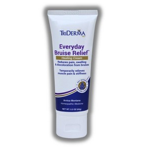 TriDerma Everyday Bruise Relief Healing Cream (2.2 oz) - Reduces Pain, Swelling & Discoloration - 1 of 2