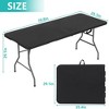 SUGIFT 6 ft Plastic Folding Table Portable Fold-in-Half Table - image 2 of 4