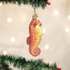 Old World Christmas Blown Glass Ornament for Christmas Tree, Orange Seahorse - 2 of 3