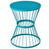 Outsunny 16" Steel Patio End Table, Side Table with Hourglass Design, Accent Table for Outdoor and Indoor Use - image 4 of 4