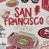 NFL San Francisco 49ers Loco Fan Large Serving Tray with Handle - 2 of 3
