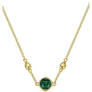 Molenia Healing Jewelry for Women, 925 Sterling Silver Malachite/Tiger Eye Necklace Pendant, Elegant Protective Healing Stone Gifts for Her - 1 of 4