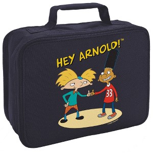 Hey Arnold And Gerald With Logo Insulated Soft Sided Lunch Box - 1 of 4