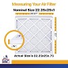 Filter King 22.25x25x1 Air Filter | 12-PACK | MERV 13 HVAC Pleated A/C Furnace Filters | MADE IN USA | Actual Size: 22.25 x 25 x .75" - 2 of 4