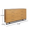 GDFStudio Borah Contemporary Faux Wood 6 Drawer Double Dresser - 3 of 4