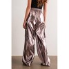 Women's Mabel Wide-Leg Metallic Cargo Pants - PAPERMOON - 3 of 4