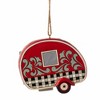 Jim Shore 2.75 In Highland Glen Santa In Plaid Camper Ornament Heartwood Creek Tree Ornaments - 2 of 3