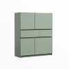 Okak Elegant Bedroom Dresser Nightstand with 2 Drawers & 4 doors, Ample Storage Chest Cabinet Shoe Cabinet for Living Room Hallway Entryway - 4 of 4