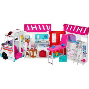 Barbie Life in the city Avión con piloto Aeronave de juguete con muñeca con  uniforme y set de juego, juguete de regalo +3 años (Mattel HCD49)