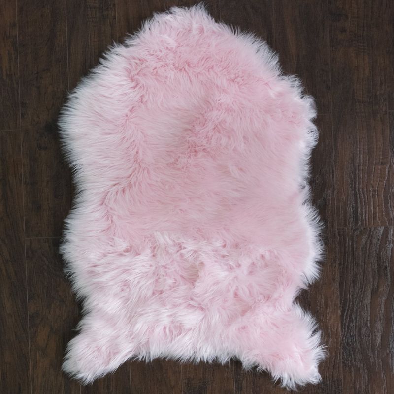 Fluffy Faux Sheepskin Fur Rug, Chair Throw 3' x 2' by Sweet Home Collection™, 1 of 7