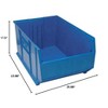 Quantum Storage Systems Hulk 36"Container, 35-7/8"L X 23-7/8"W X 17-1/2"H, Stackable, Polypropylene, Blue, Made In Usa - 2 of 2