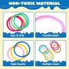 Joyfy 8 Pcs Diving Pool Toys, Colorful Dive Circles Swimming Pool Rings for Kids Underwater Adventures Swimming Diving Toy Summer Swim Water Fun Games - 3 of 4