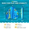 Solstice Surge Inflatable Towable Boat Water Sports Floating Tube for 2 Riders with 6 Handles and Knuckle Guards, Vibrant Colors - 3 of 4