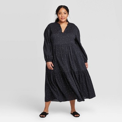 target tiered maxi dress