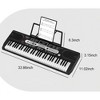 COZONY Electronic Keyboard Piano 61 Key, Starter Kit for Beginners, Portable Keyboard with Microphone, Headphone, X-Stand, Stool, Note Stickers - 2 of 4