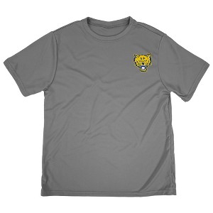 Fort Valley State University Youth/Kids Sport T-Shirt Left Chest Logo, Athletic Heather - 1 of 4