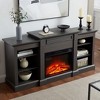 PAGED TV Stand for 65 Inch TV with Large Storage Cabinet,Modern TV Console Table with 23 Inch Fireplace Insert for Living Room,Gray - 4 of 4