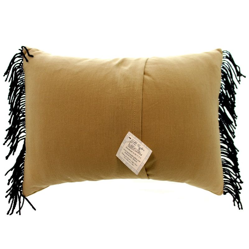 Home Decor 10.5 Inch Ohio Fringe Heart Cincinnati Oillow Hand Made America Novelty Plush Pillows, 3 of 4