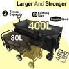 Whisen 51" Extended Heavy-Duty Foldable Utility Wagon with 480lbs Capacity, Patented Ultra-Stable Frame - 4 of 4
