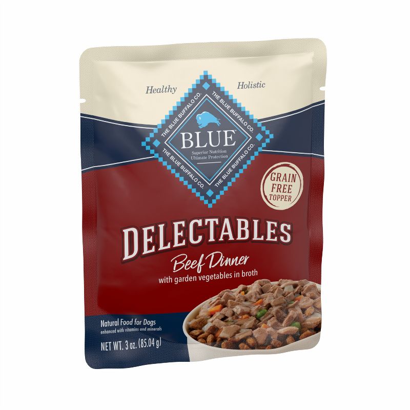 Blue Buffalo Delectable Single Wet Dog Food with Beef Flavor - 3oz, 5 of 7