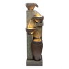 Alpine Corporation 40" 4-Tier Cascading Pot and Bowl Fountain: Polyresin, LED Lit, Indoor/Outdoor Use - 3 of 4