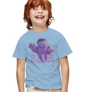 Boys' Short Sleeve If Movie Imaginary Friends Blue Waving Unisex Youth T-Shirt - 1 of 4