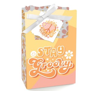 Big Dot of Happiness Stay Groovy - Boho Hippie Party Favor Boxes - Set of 12 - 1 of 4