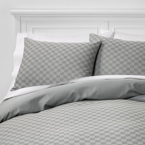 Check Woven Duvet Sham Set Gray Project 62 Nate Berkus