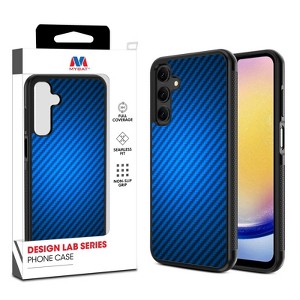 MyBat Design Lab Series Case for iPhone、Motorola、Samsung- Blue Carbon Fiber - 1 of 4