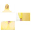 Unique Bargains Waterproof Reusable Rain Ponchos with Hood and Drawstring for Men and Women EVA 2 Pcs - 4 of 4