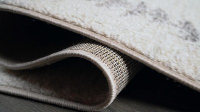 Zaina 8' x 10' Black and Cream Geometric Synthetic Area Rug