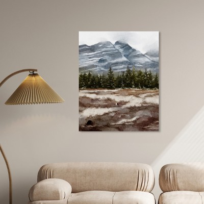 February Rocks Landscape Gallery Wrapped Canvas Art, 30" x 36"